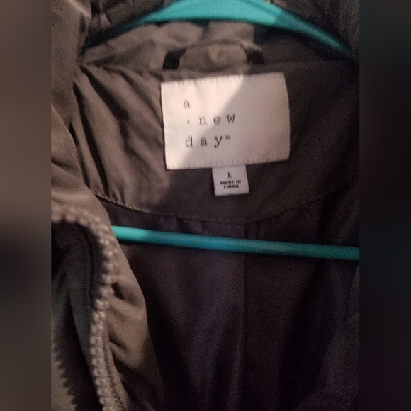 Womens A New Day Winter Parka Jacket Grey L - Picture 3 of 5